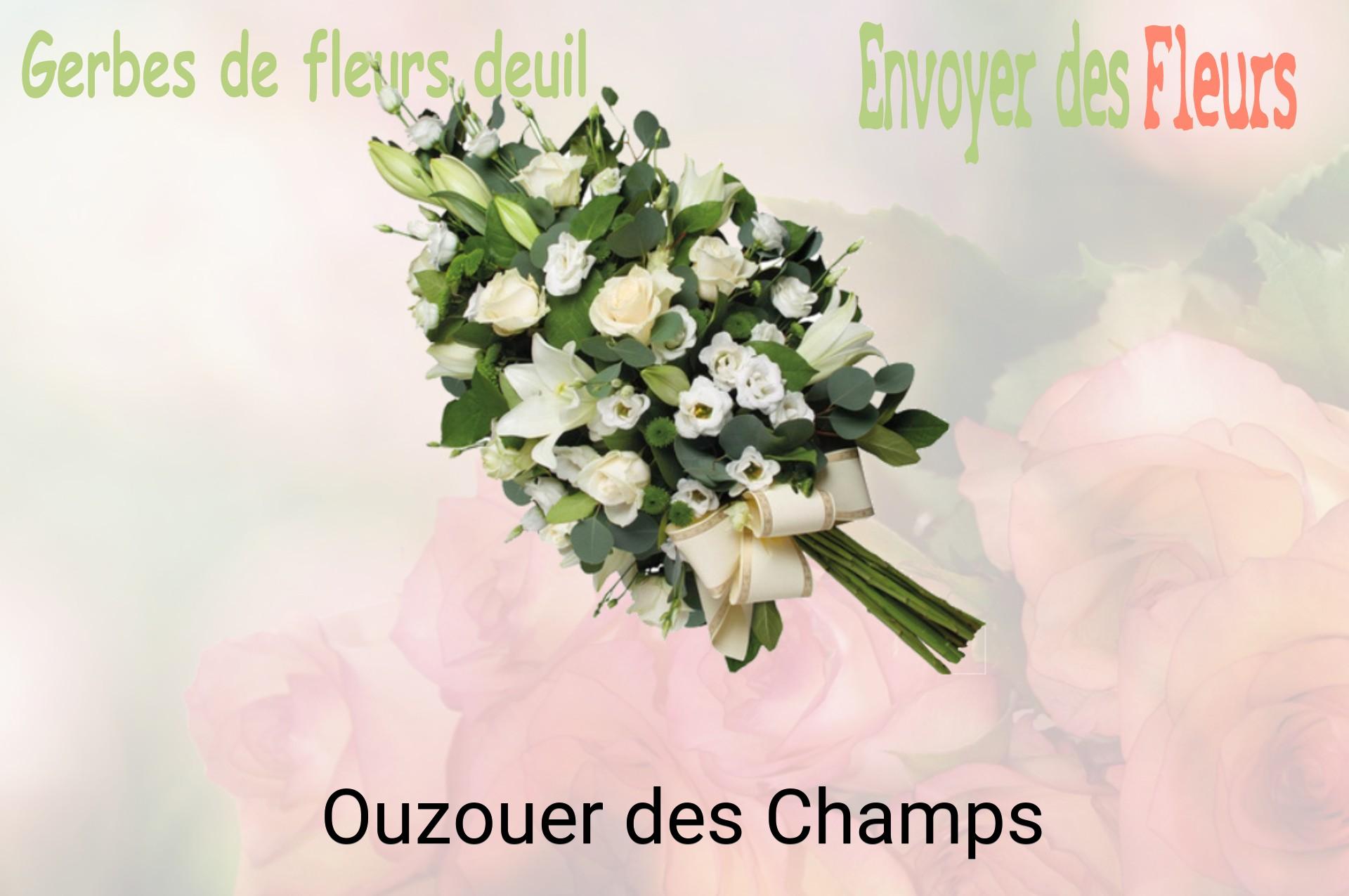 Gerbe de fleurs de deuil livrée à Ouzouer-des-Champs